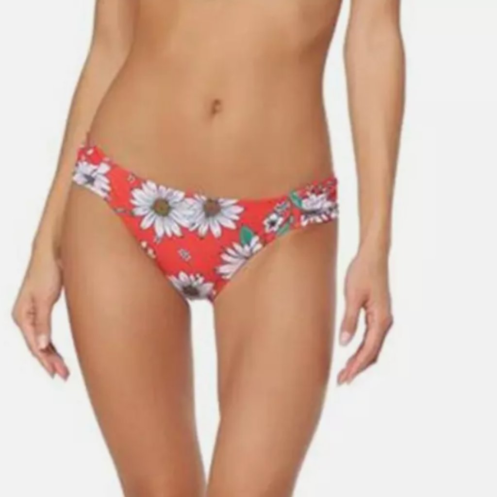 Jessica Simspson Women's Side Shirred Hipster Bikini Bottom Multi Size S 00543